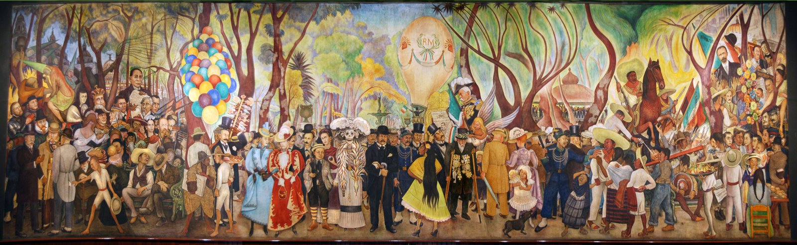 Sueño de una tarde de domingo en la Alameda (1947), de Diego Rivera.
