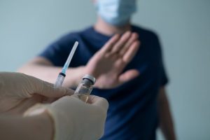 the patient does not agree to put the vaccine, vaccination.