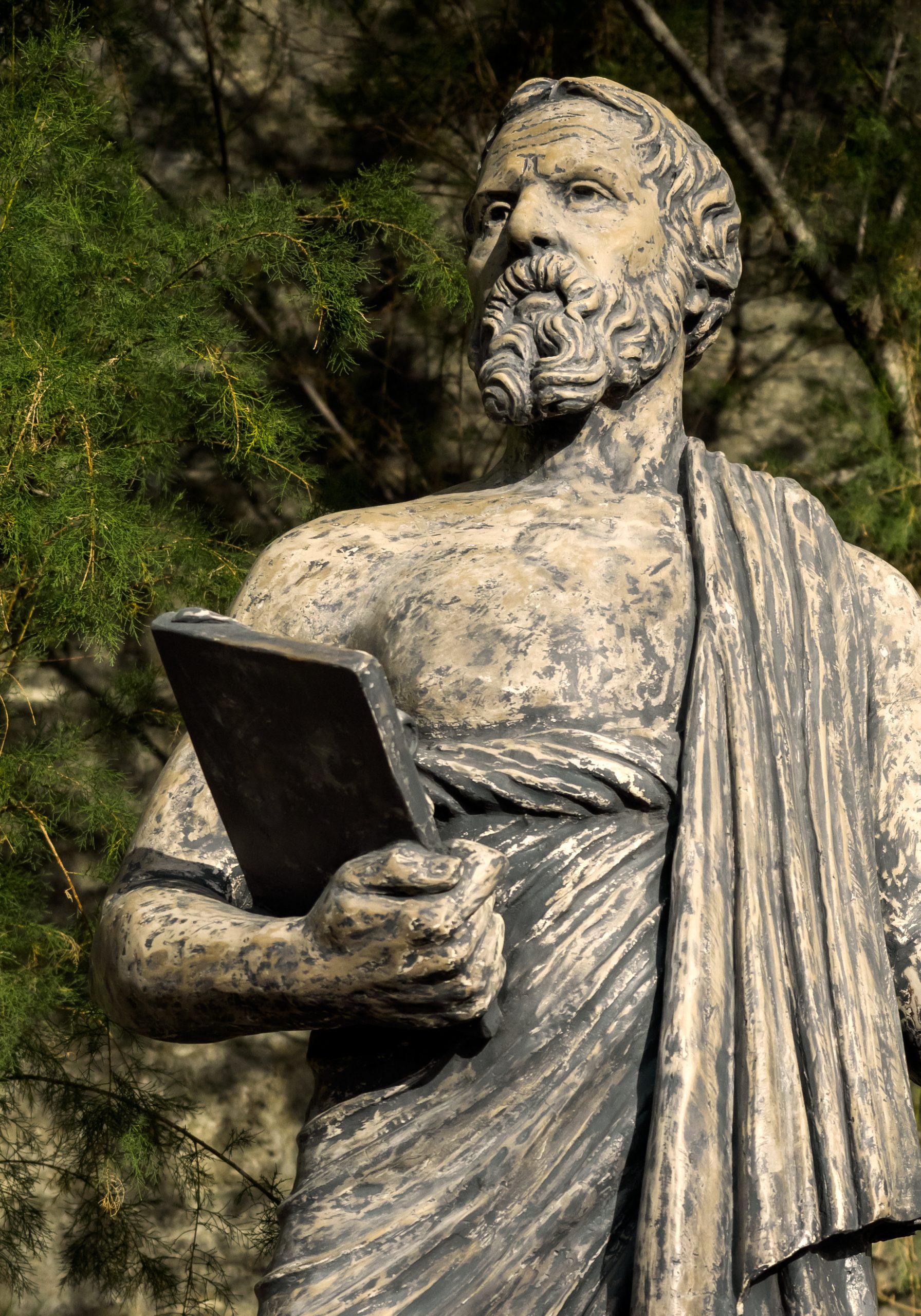 Estatua de Herodoto en el antiguo Halicarnaso, el moderno Bodrum en Turquía.